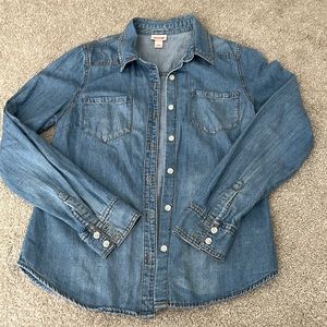 Mossimo Women’s Denim button down